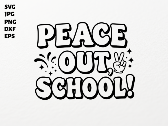 Evaluating the Peace Out School SVG for Embroidery Projects