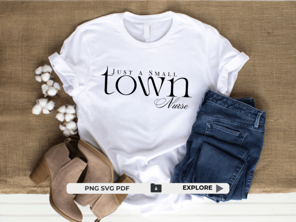 Small Town Nurse Design for Real Embroidery Projects