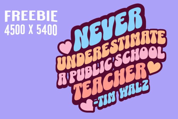 Teachers by Tim Walz: A Design Built for Respectful Embroidery